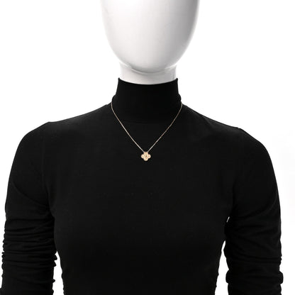 Van Cleef & Arpels 18K Yellow Gold Vintage Alhambra Pendant Necklace