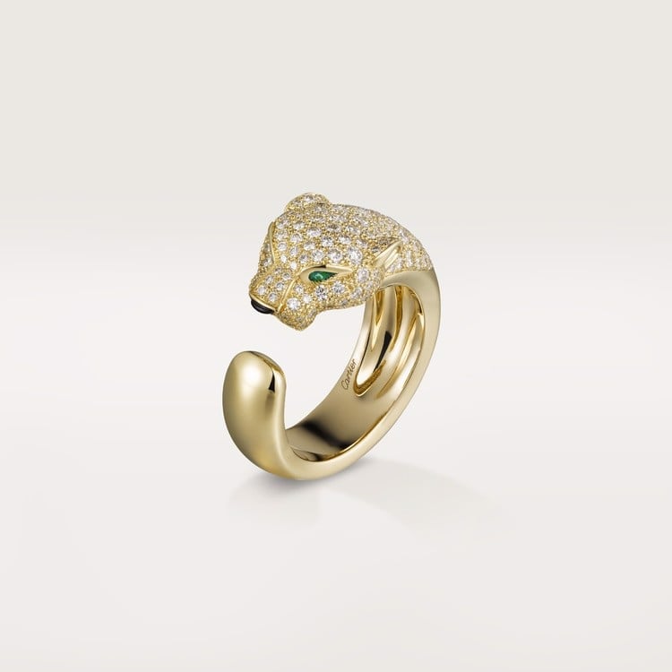 18K Gold Diamond Cartier Panthère de Cartier Ring