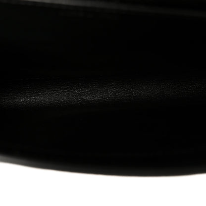 Saint Laurent Grain de Poudre Uptown Chain Wallet Black
