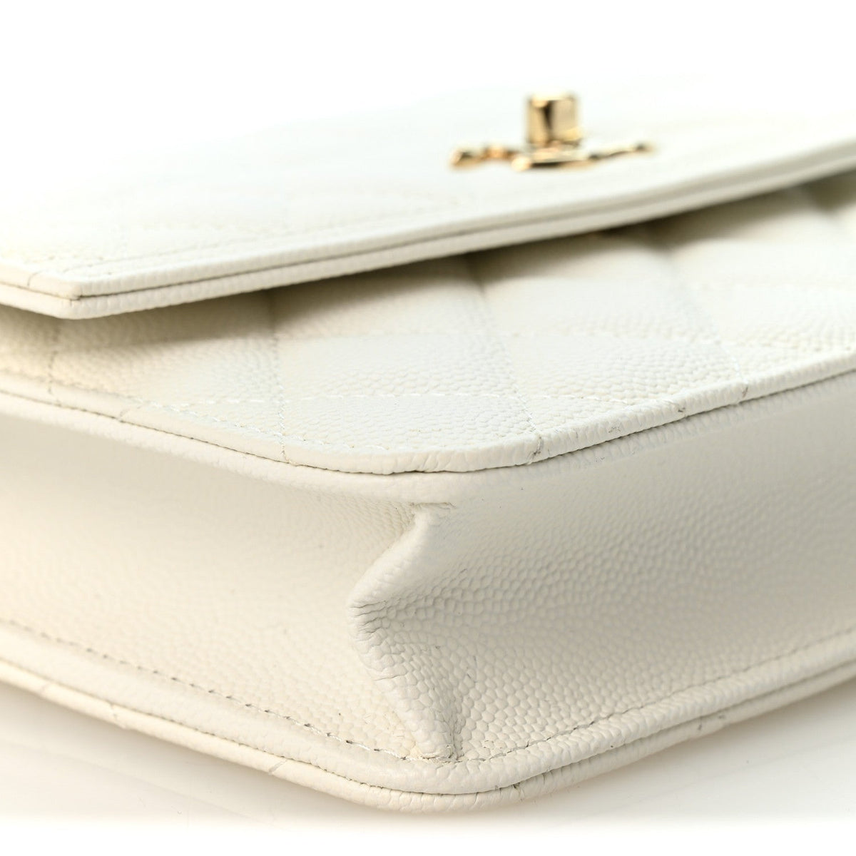 Chanel Caviar Quilted Top Handle Mini 25 Backpack White