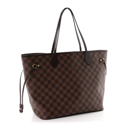 Louis Vuitton Damier Ebene Neo Neverfull MM Tote Bag Brown