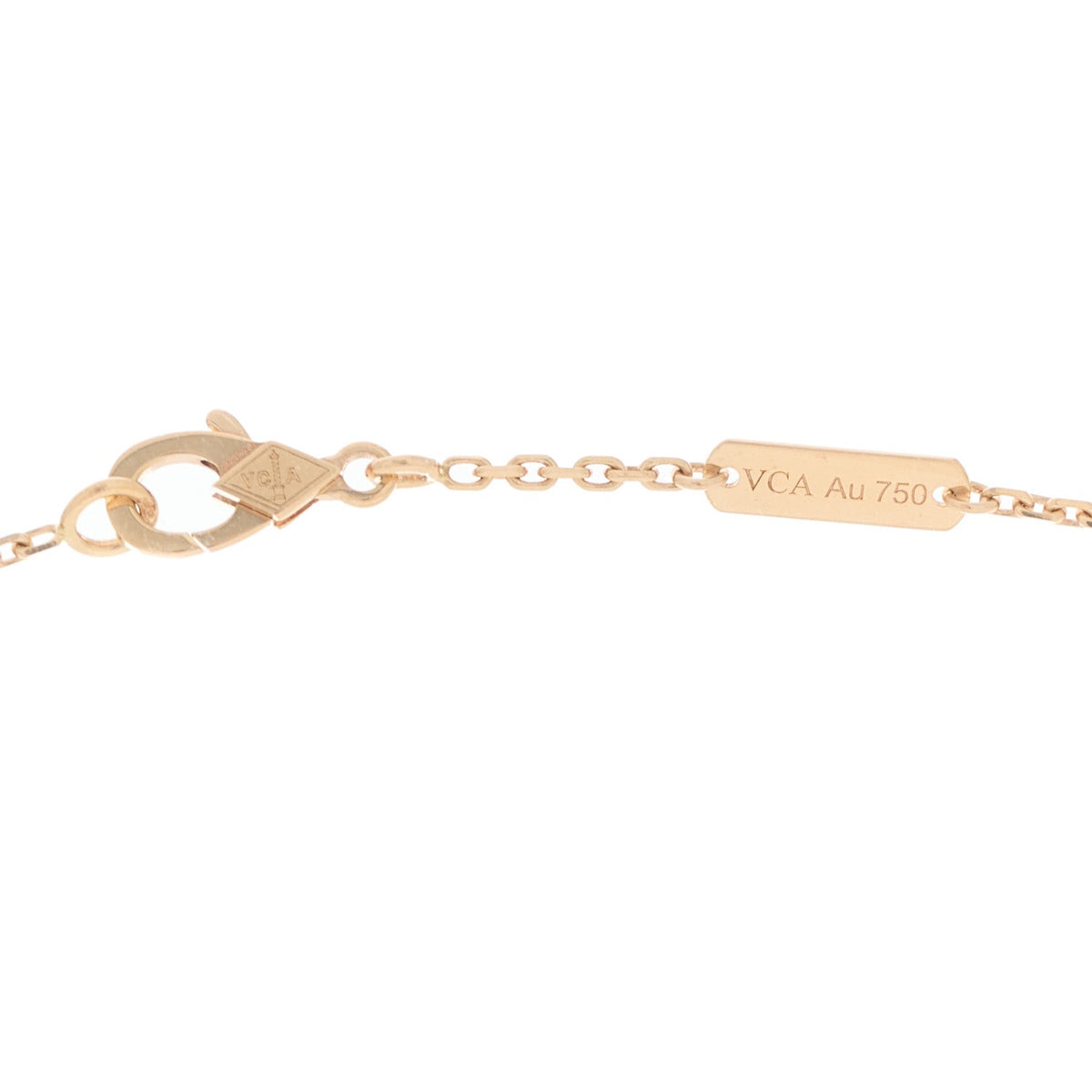 Van Cleef & Arpels 18K Rose Gold Vintage Alhambra Pendant Necklace