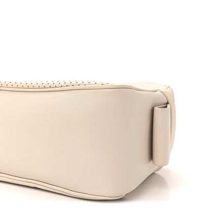 Bottega Veneta Perforated Calfskin Leggero Belt Bag Mist Plaster