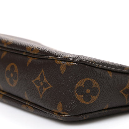 Louis Vuitton Monogram Chain Pochette Accessoires Brown