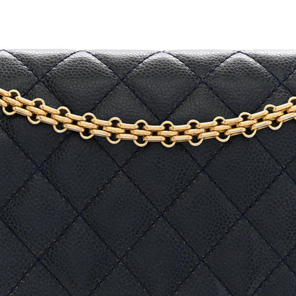 Chanel Caviar Quilted 2.55 Reissue 226 Flap Bag Navy Blue 1985238