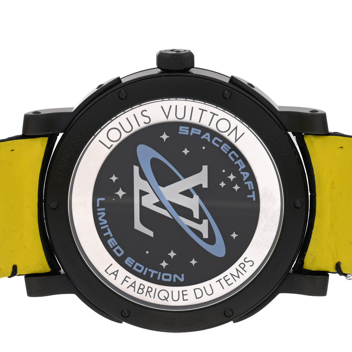 Louis Vuitton Stainless Steel Alligator 39mm Escale Time Zone Automatic Watch Grey 1929036