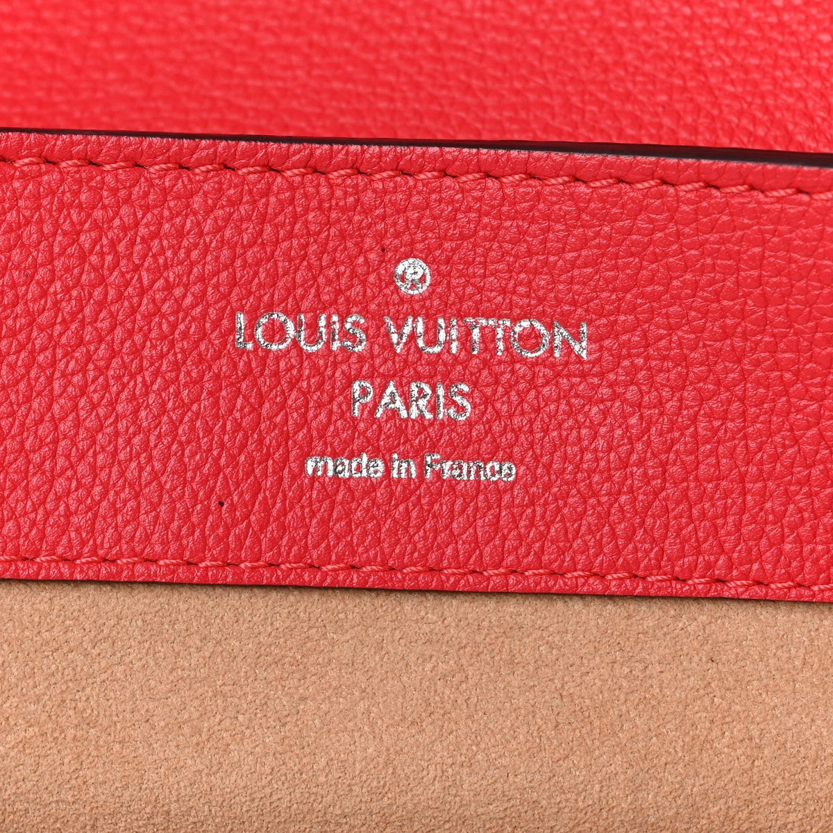 Louis Vuitton Soft Calfskin Lockme Backpack Poppy