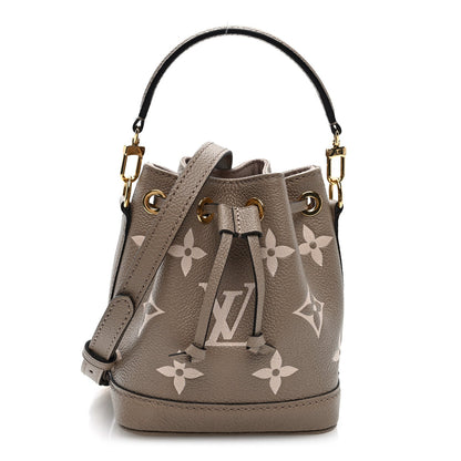 Louis Vuitton Empreinte Monogram Giant Nano Noe Tourterelle Creme