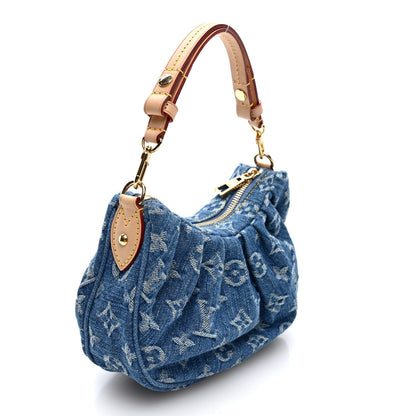 Louis Vuitton Monogram Denim Pochette Valley Blue
