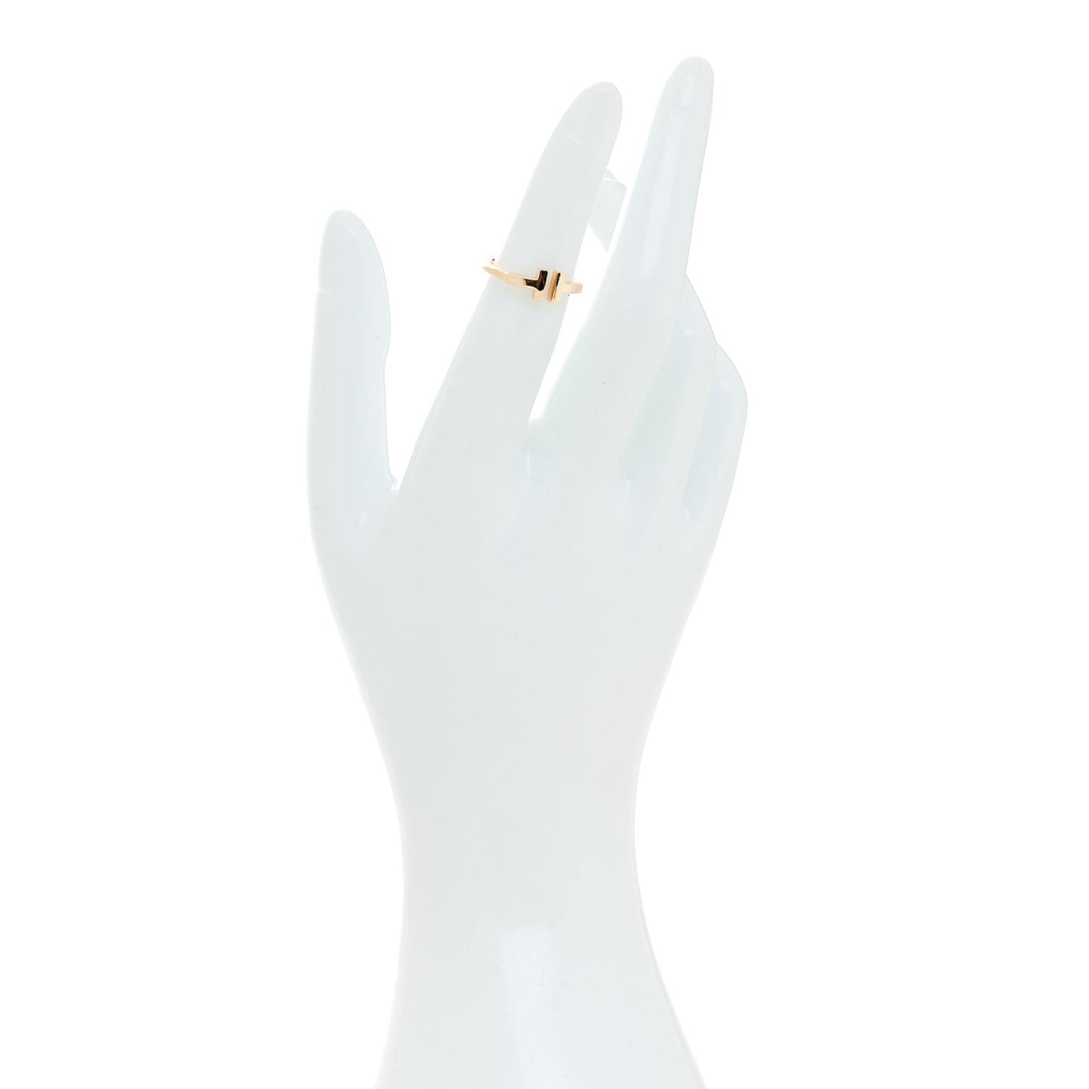 Tiffany 18K Rose Gold T Wire Ring 4