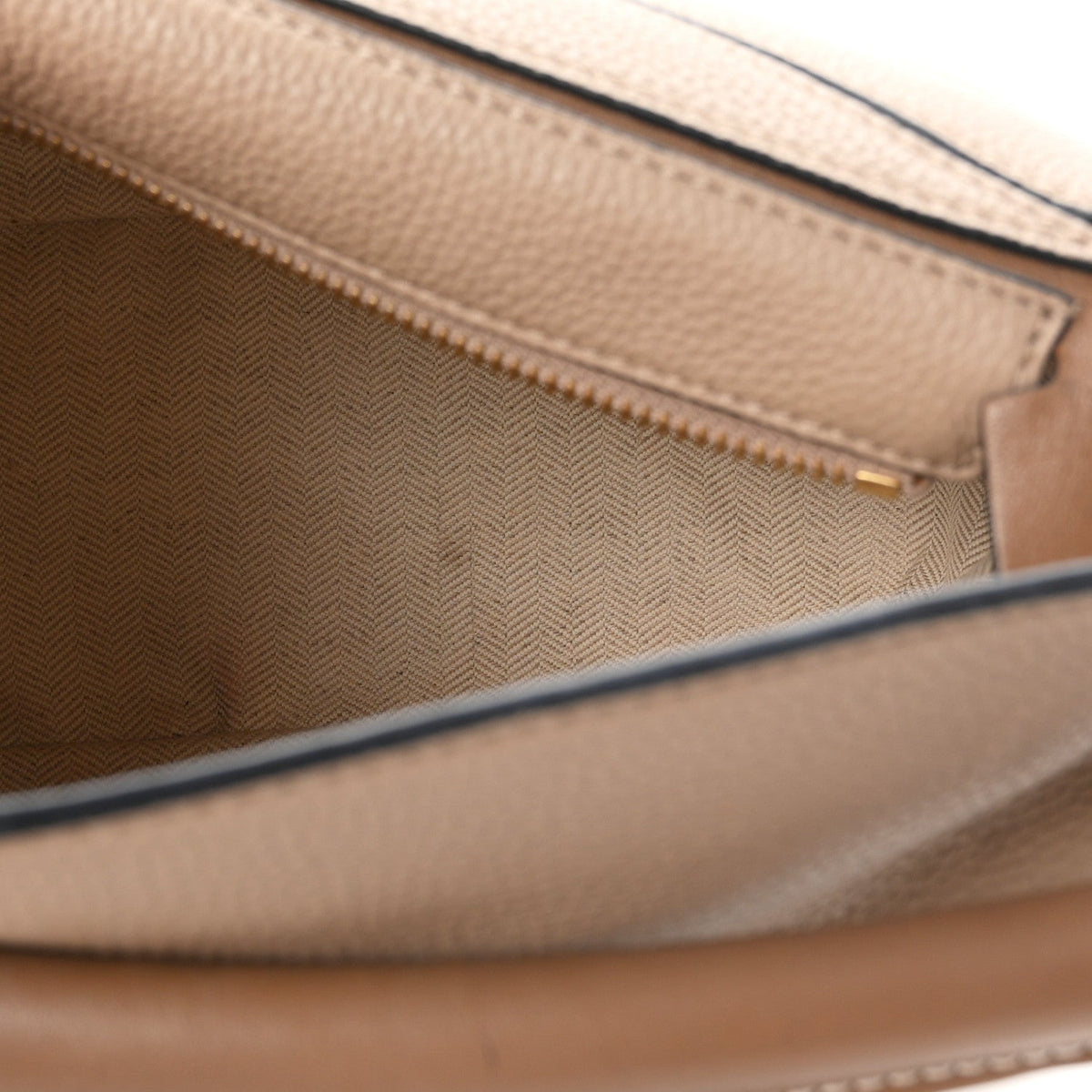Loewe Grained Calfskin Small Puzzle Bag Sand Mink