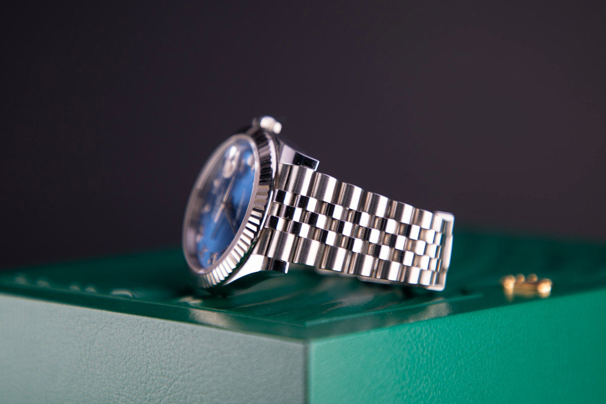 Rolex Datejust 41 mm Azzurro-Blue Oystersteel White Gold Jubilee 126334-0026