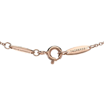 Tiffany 18K Rose Gold Diamond Elsa Peretti Pendant Necklace