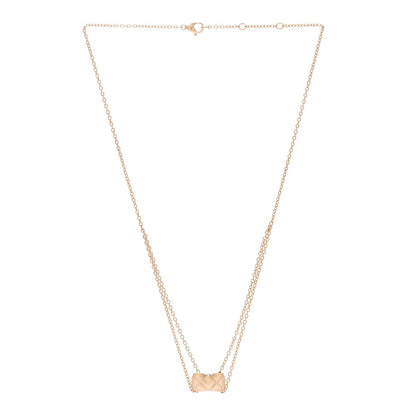 Chanel 18K Beige Gold Coco Crush Pendant Necklace