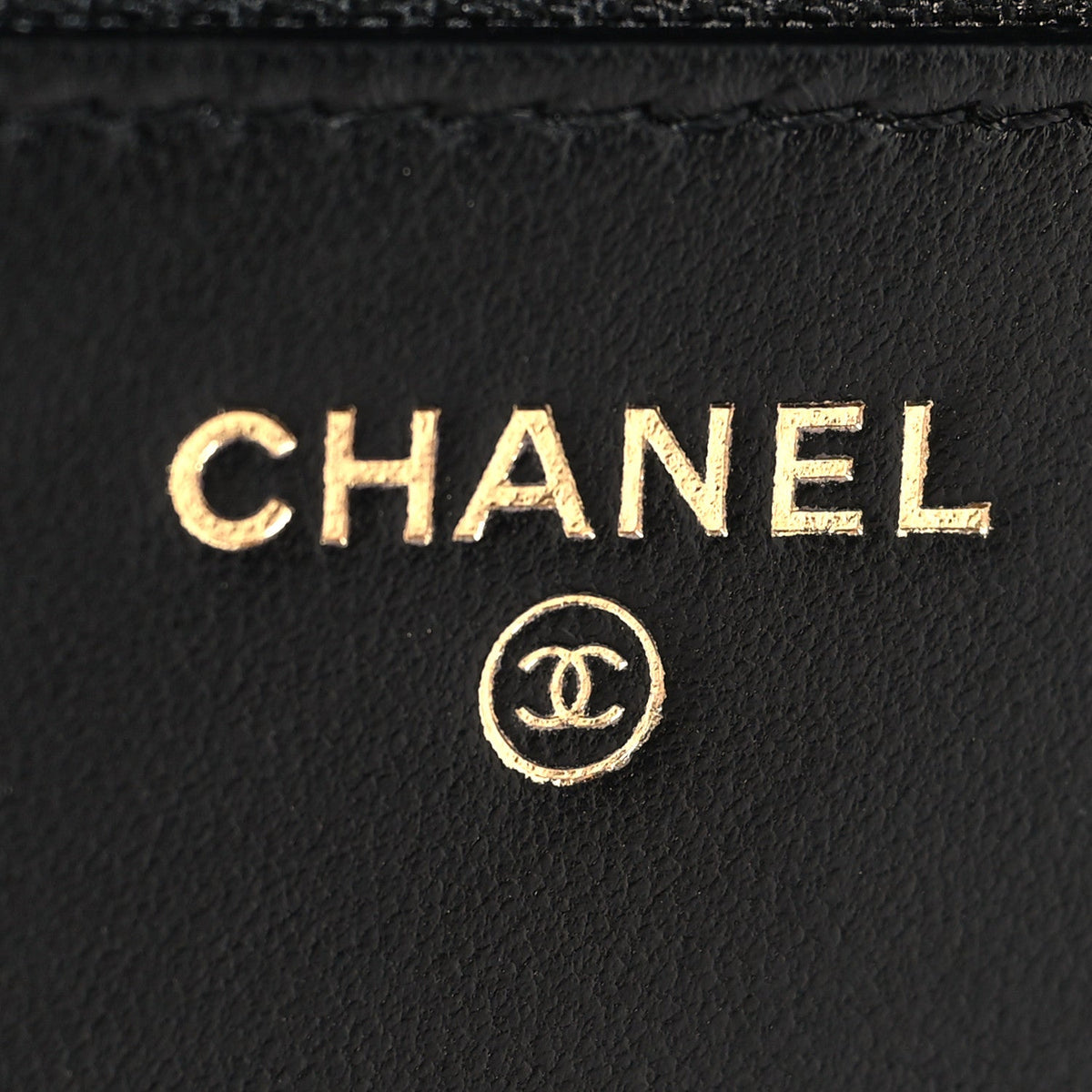 Chanel Lambskin Quilted Trendy CC Wallet On Chain Black