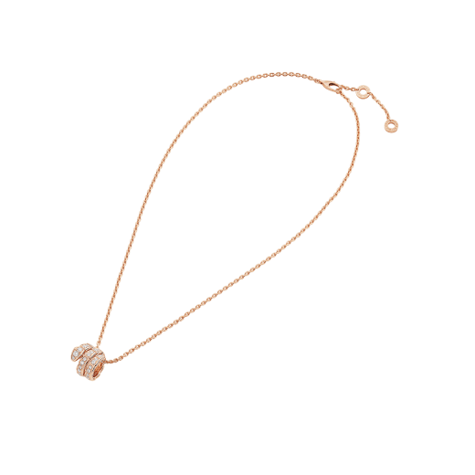18K Gold Diamonds BVL Serpenti Viper Necklace