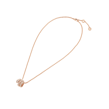 18K Gold Diamonds BVL Serpenti Viper Necklace