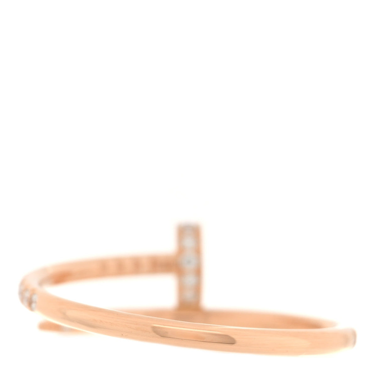Cartier 18K Pink Gold Diamond Juste Un Clou Paved Ring