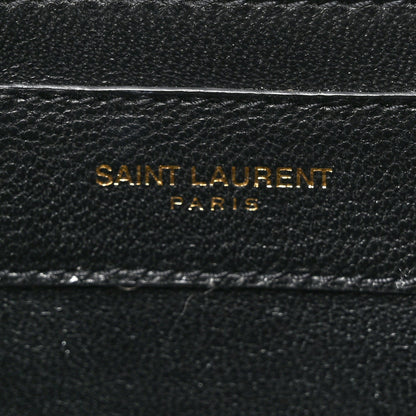 Saint Laurent Suede Le Monogramme Satchel Black