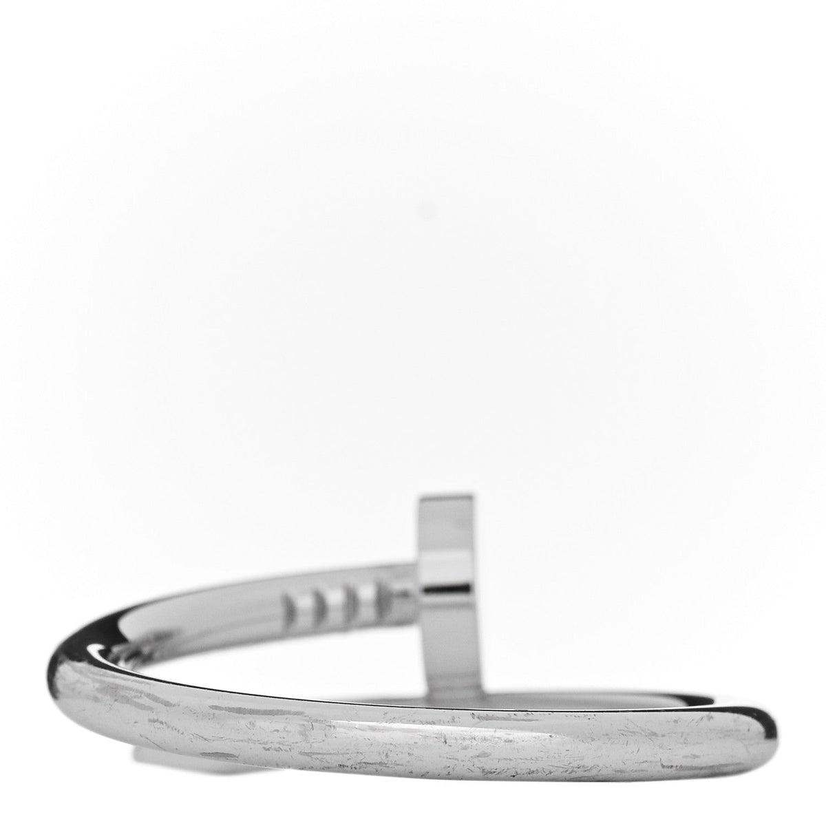 Cartier 18K White Gold Juste Un Clou Ring 67 11.75