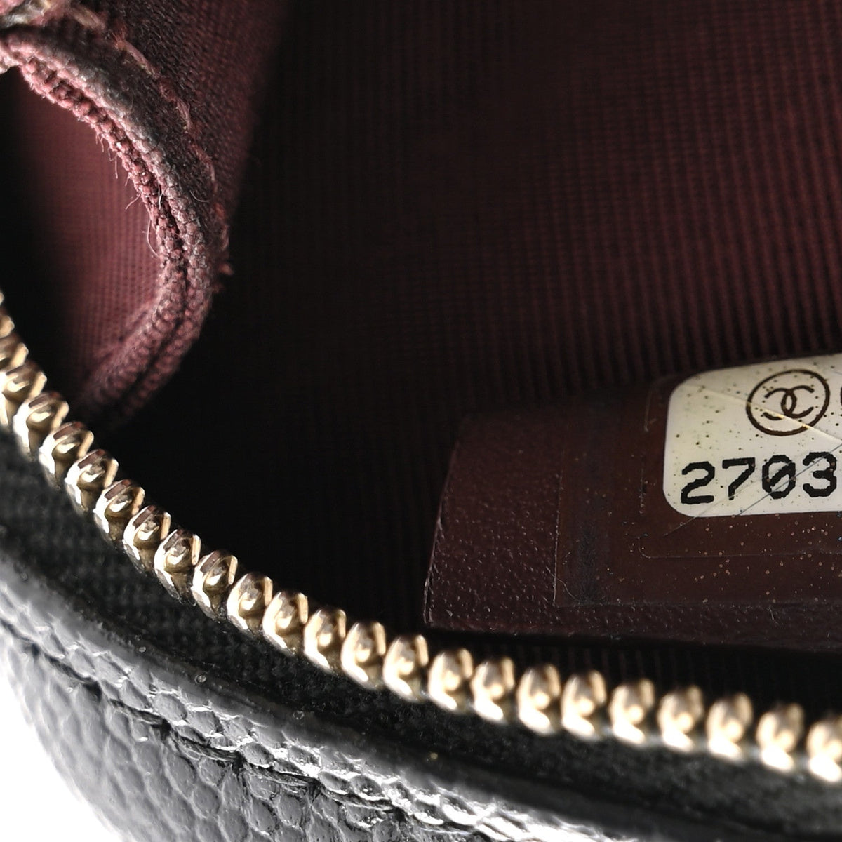Chanel Caviar Quilted Phone Holder Wallet On Chain WOC Black