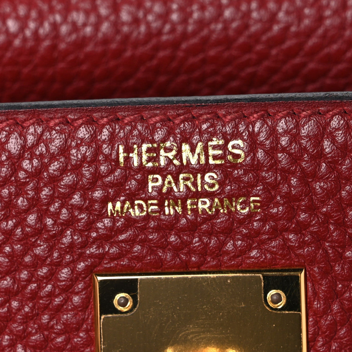 Hermes Taurillon Clemence Retourne Kelly 35 Rouge Garance