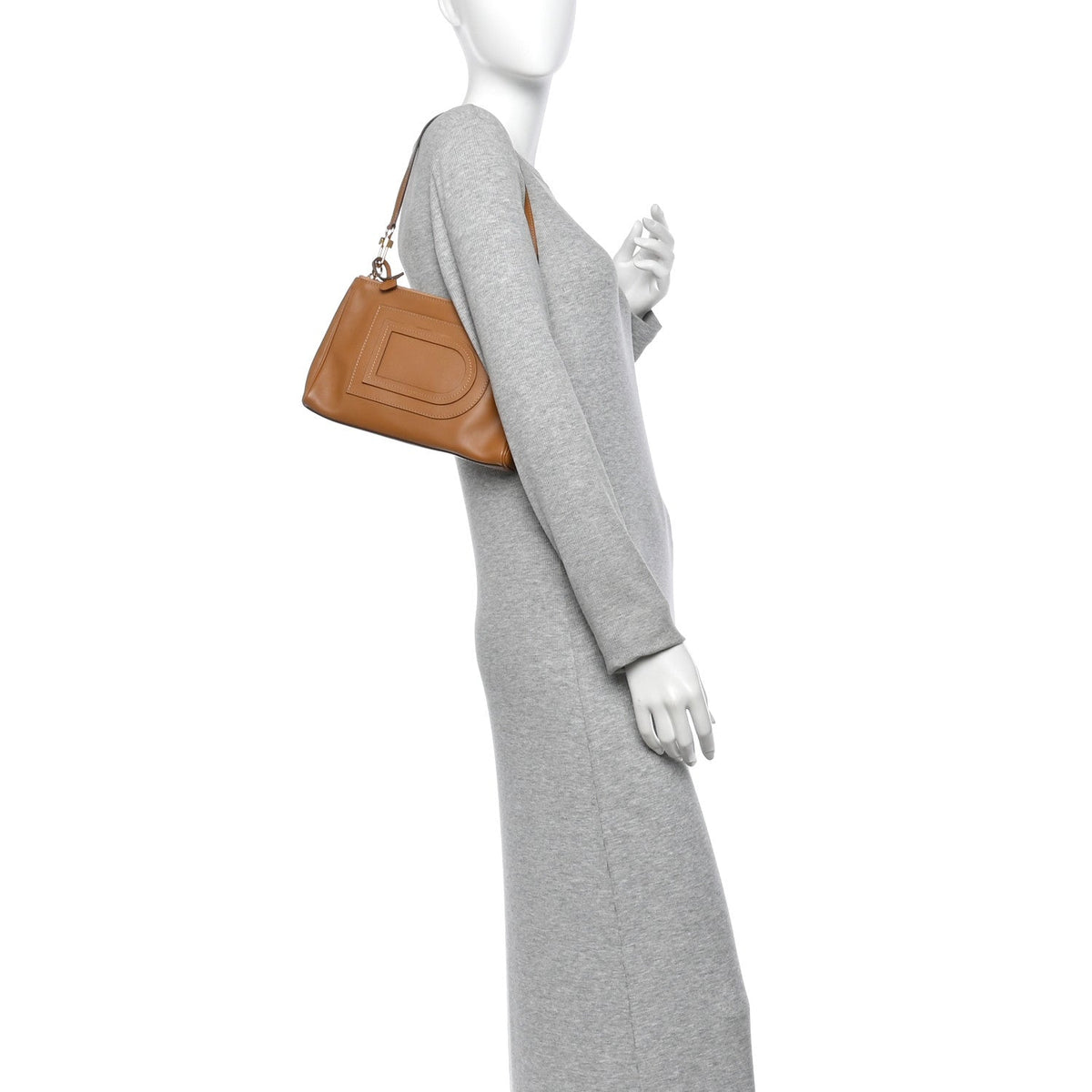Delvaux Calfskin Louise Pochette Camel 1980322