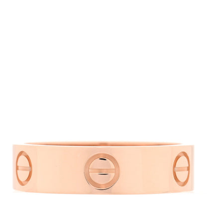 Cartier 18K Pink Gold 5.5mm LOVE Ring 58 8.25