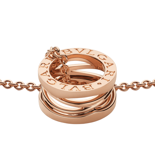 Bulgari 18K Rose Gold B.zero1 Pendant Necklace