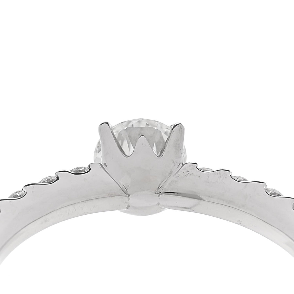 Parker & West Platinum Diamond .37ct Solitaire Ring 49 5