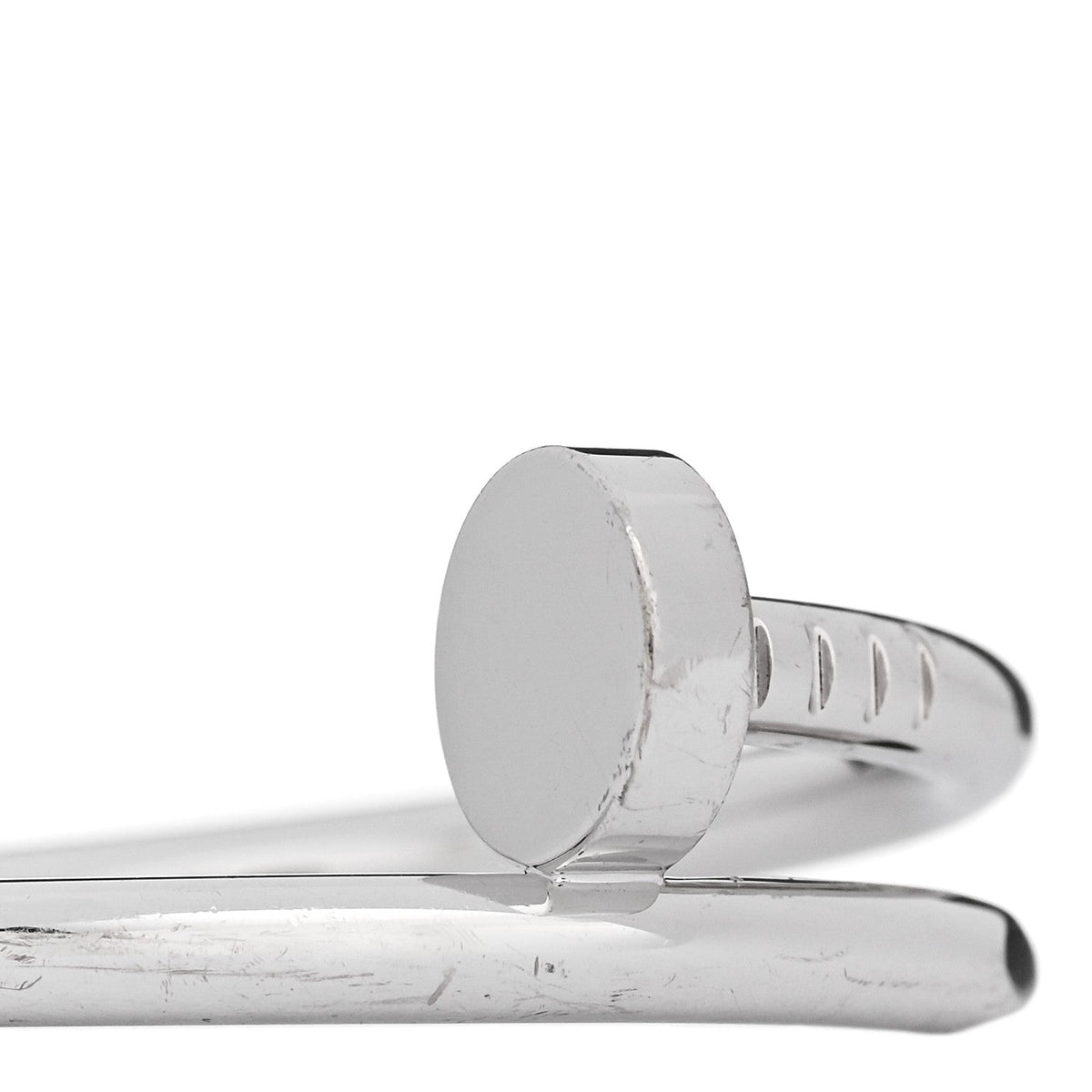 Cartier 18K White Gold Juste Un Clou Ring 67 11.75