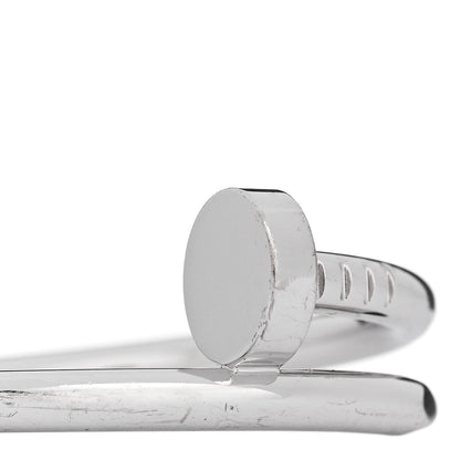 Cartier 18K White Gold Juste Un Clou Ring 67 11.75