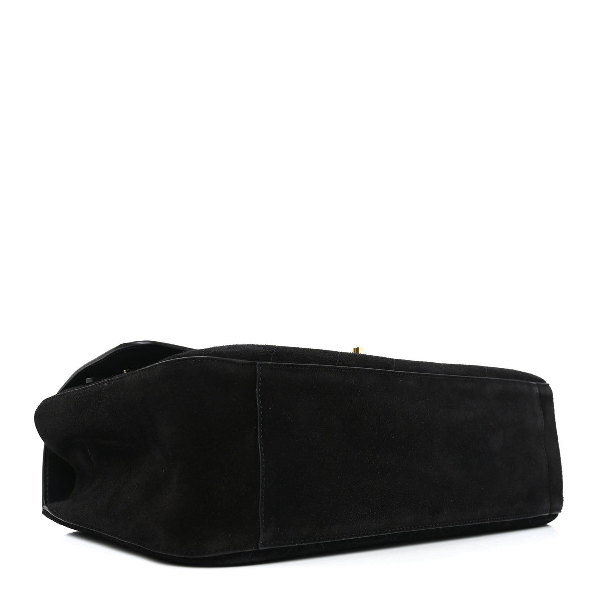Chanel Suede Calfskin Small Souplissimo Maxi Flap Black