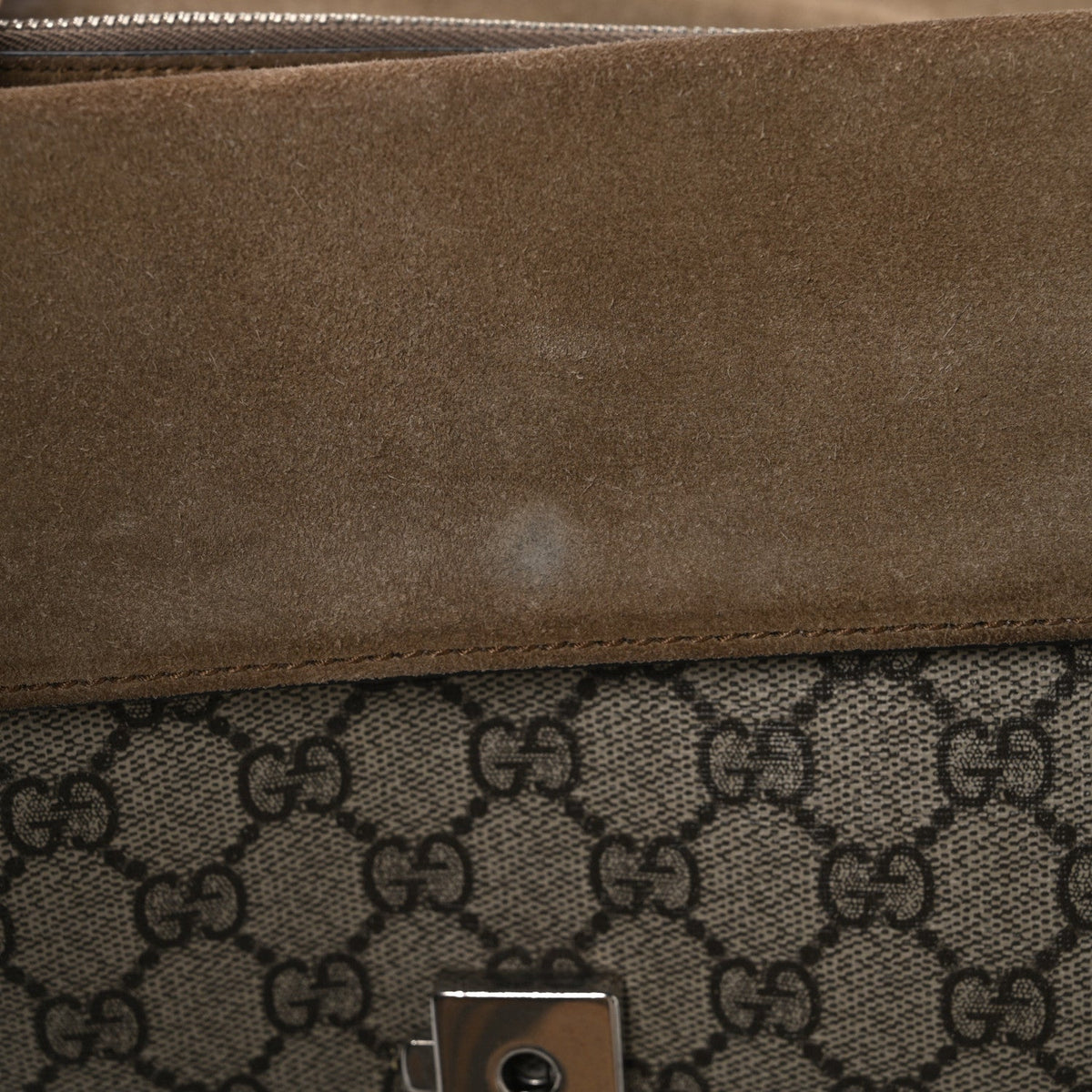 Gucci GG Supreme Monogram Small Dionysus Shoulder Bag Taupe