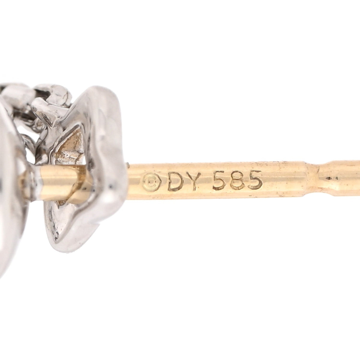 David Yurman Sterling Silver Diamond Pearl Two Row Drop Earrings