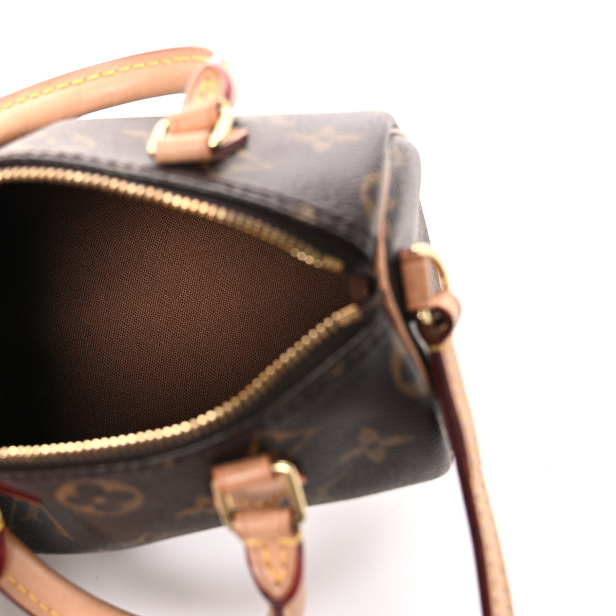 Louis Vuitton Monogram Canvas Nano Speedy Brown M61252