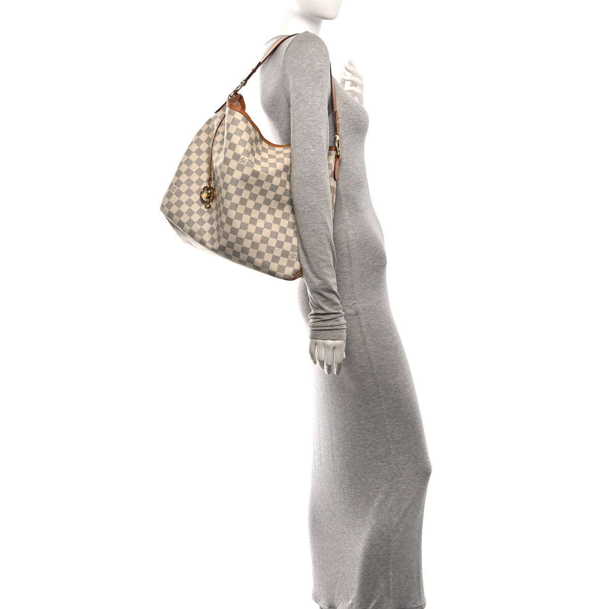Louis Vuitton Damier Azur Delightful PM Rose Ballerine