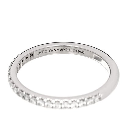Tiffany Platinum Diamond Grace Half Circle Wedding Band Ring