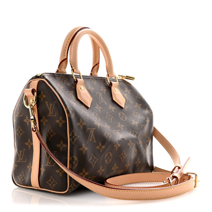 Louis Vuitton Monogram Canvas Speedy Bandouliere 25 Brown