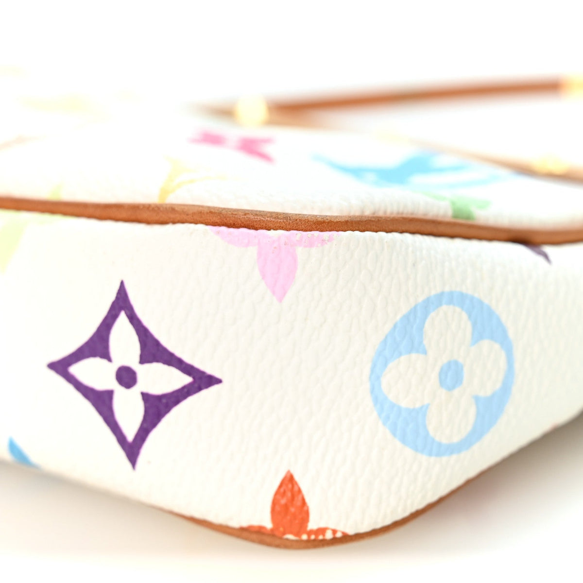 Louis Vuitton Monogram Multicolor Pochette Accessories White 1986710