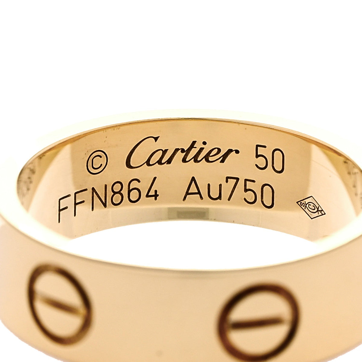 Cartier 18K Yellow Gold 5.5mm LOVE Ring 50 5.25