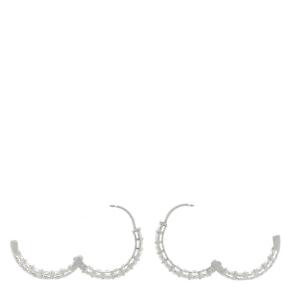 Tiffany Platinum Diamond 2.39ctw Inside-Out Hoop Earrings