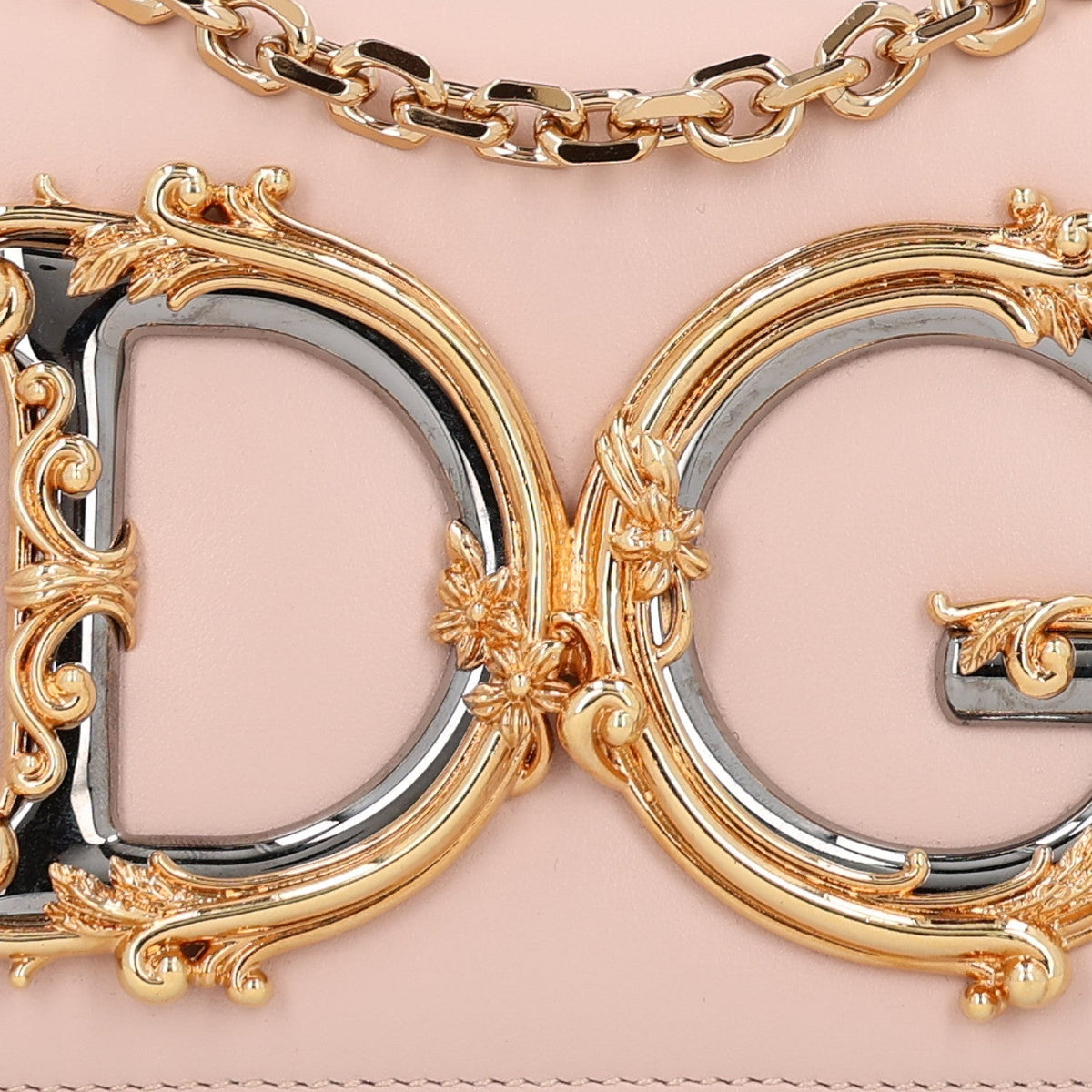 Dolce & Gabbana Nappa DG Girls Phone Shoulder Bag Cipria