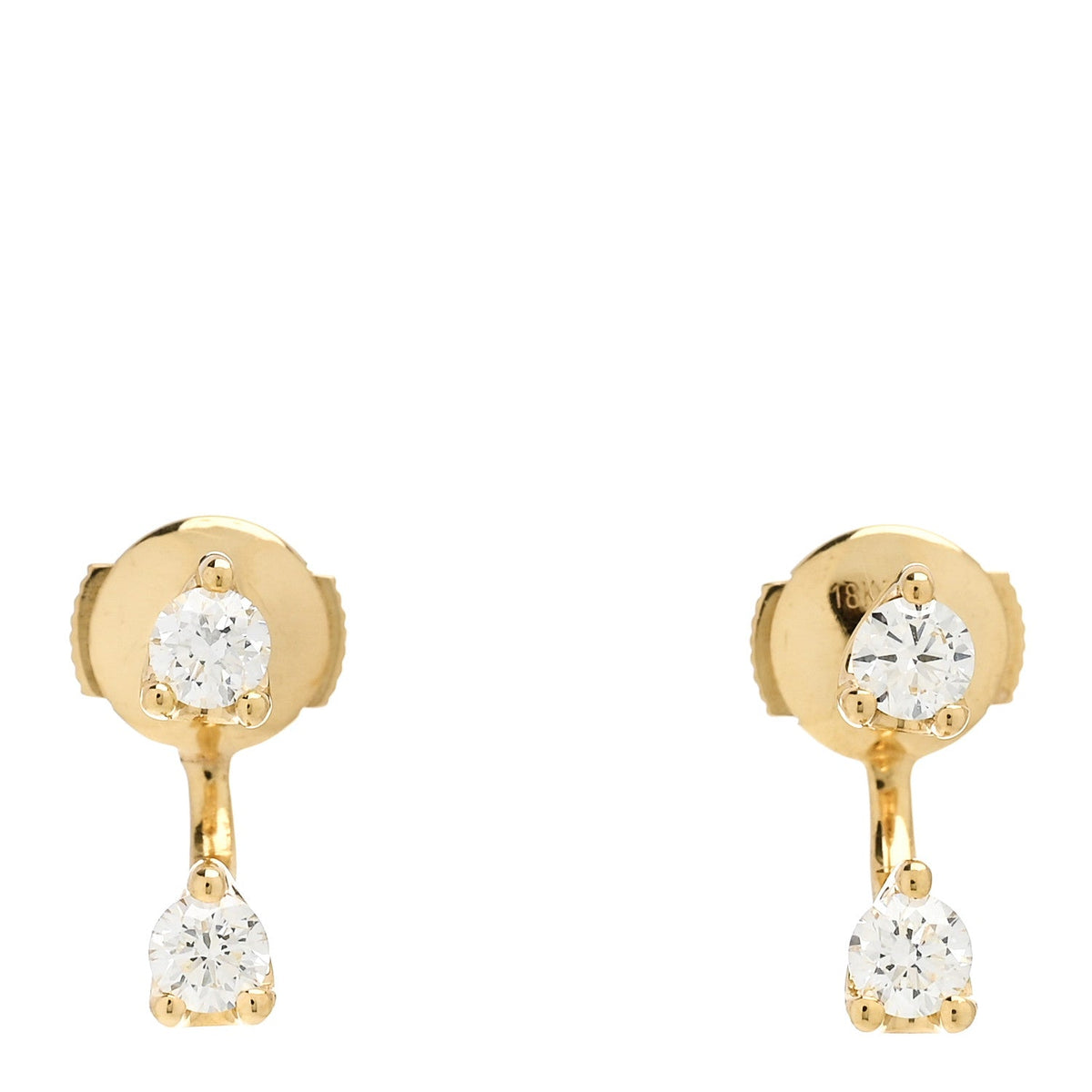Anita Ko18K Yellow Gold Diamond Classic Round Orbit Earrings