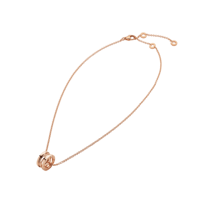 Bulgari 18K Rose Gold B.zero1 Pendant Necklace