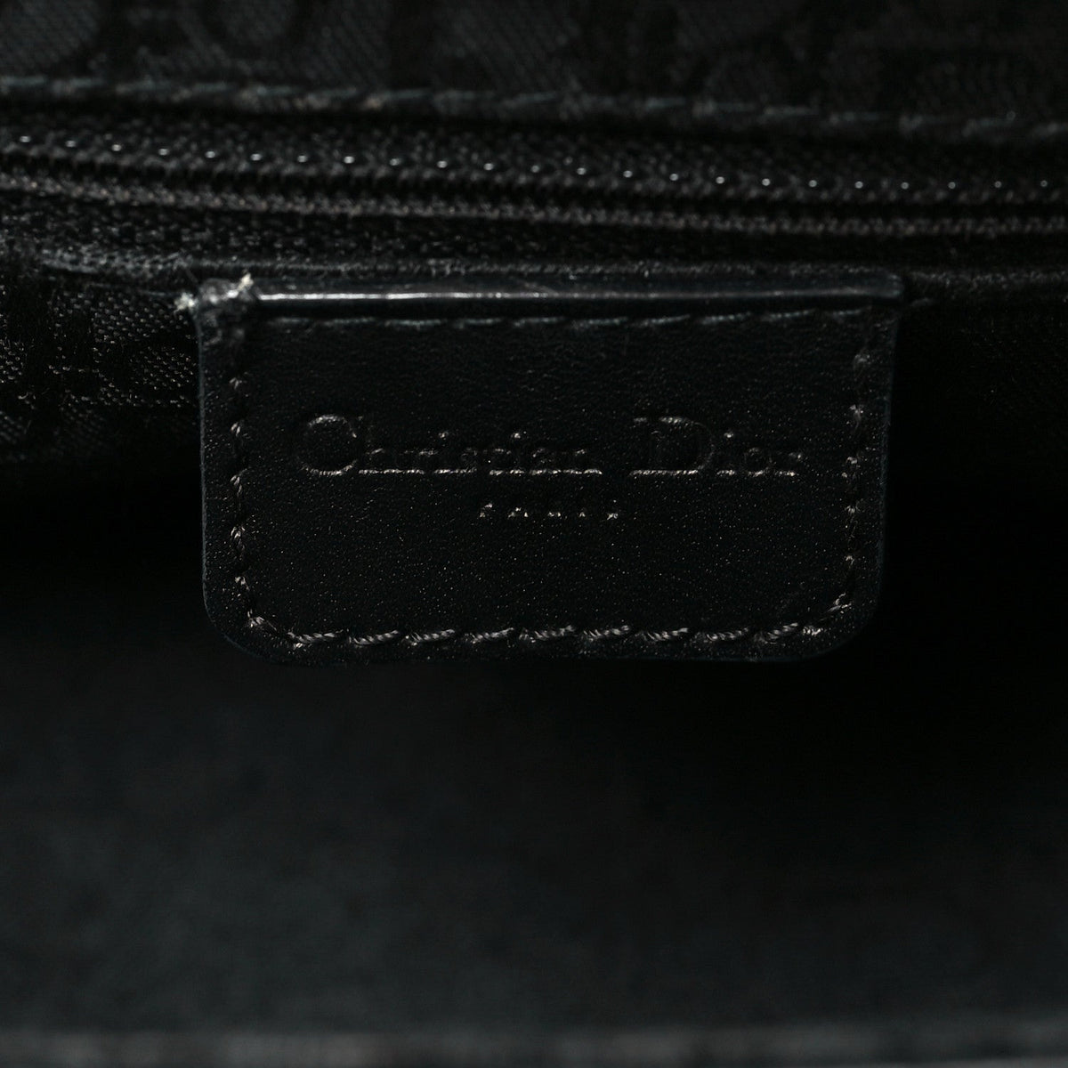Christian Dior Leather Street Chic Columbus Ave Shoulder Bag Black