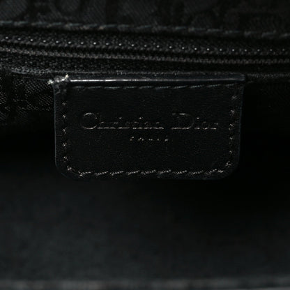 Christian Dior Leather Street Chic Columbus Ave Shoulder Bag Black