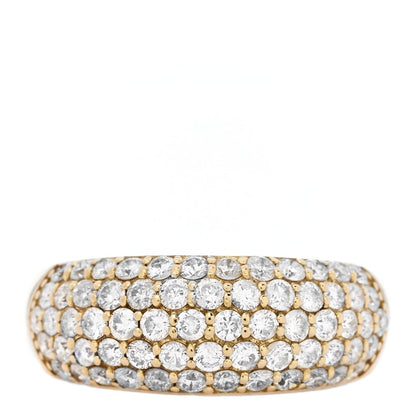 Parker & West 18K Yellow Gold Diamond 1.00ctw Paved Dome Ring 50 5.25