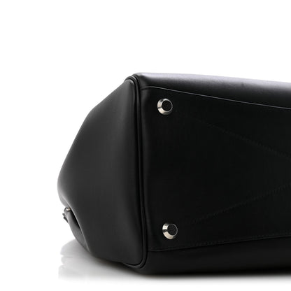 Balenciaga Smooth Calfskin Medium Bel Air Carry All Bag Black