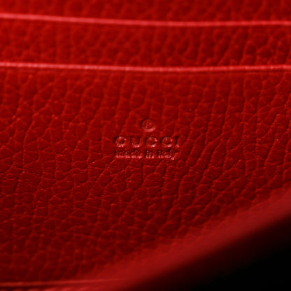 Gucci Calfskin Mini Dionysus Chain Wallet Hibiscus Red